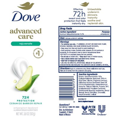 Artwork (Dove Advanced Care Rejuvenate 72h Protection Antiperspirant Deodorant   Artwork)